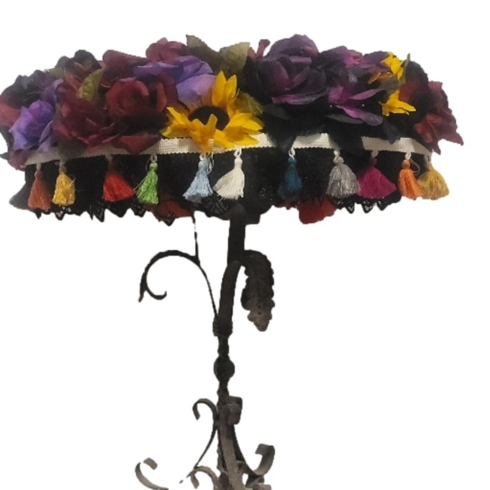 Katrina Day of the Dead Costume Hat Coco Disney Movie Colorful Family Festival